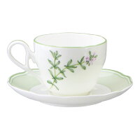 ノリタケイングリッシュハーブスティー・コーヒー碗皿(カップ&ソーサー)【Noritake】【イングリッシュ・ハーブス】【カップ&ソーサー】【コーヒー】【珈琲】【ボーンチャイナ製】【電子レンジ対応】