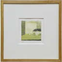 岩切裕子 額付き木版画 『a pause』 2011年