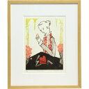 牛尾篤 額付き銅版画 Flower Shop 2005年