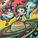 風鈴丸 額付き木版画 『太陽系シリーズ』 土星ラプソディ 2007年