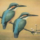 猪飼 正 額付き銅版画(メゾチント) 「春 かわせみ」 1998年