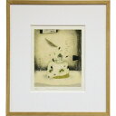 岩切裕子 額付き木版画 『Passacaglia』 2003年