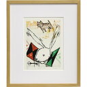 牛尾篤 額付き銅版画 Rabbit in box 2004年