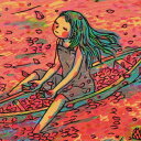 風鈴丸 額付き木版画 サンクチュアリ 2002年
