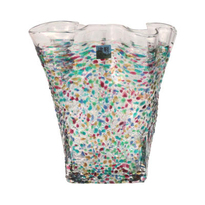 津軽びいどろ ねぶた フリル花器(小) 津軽びいどろ ねぶた フリル花器(小)