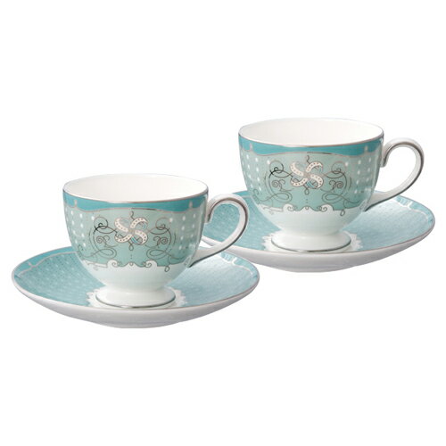 ウェッジウッド プシュケ ティーカップ&ソーサー(リー) ペアセット