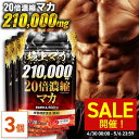 \SALE開催!4/30 00:00〜5/6 23:59/【公式】20倍濃縮マカ210,000mg 極上マカ 90日分(30日分×3個セット)|栄養機能食品 マ...