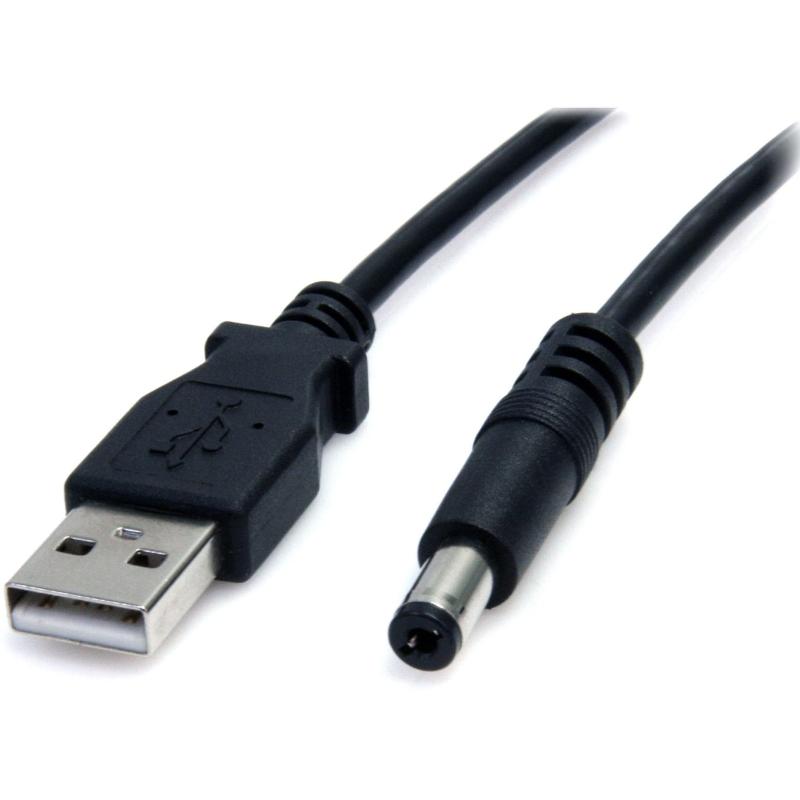 StarTech.com USB - 5V DC電源供給ケーブル 91cm DCプラグ(外形5.5m/内径2.1mm) USB2TYPEM