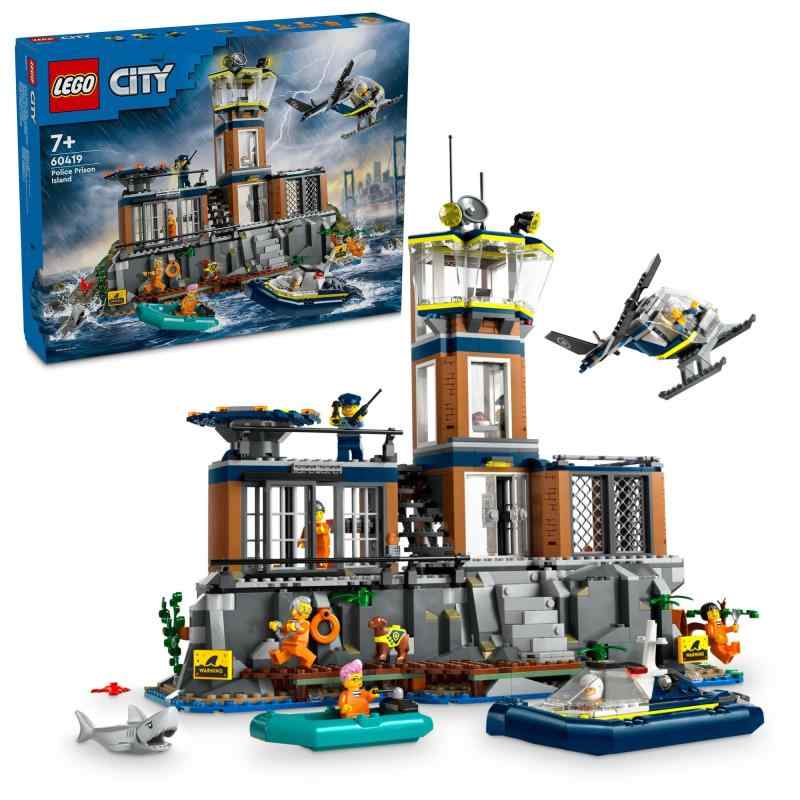 レゴ(LEGO) シティ シティポリス プリズンアイランド おもちゃ 玩具 プレゼント ブロック 男の子 女の子 子供 6歳 7歳 8歳 9歳 小学生 家 おうち ごっこ遊び ボート 船 60419