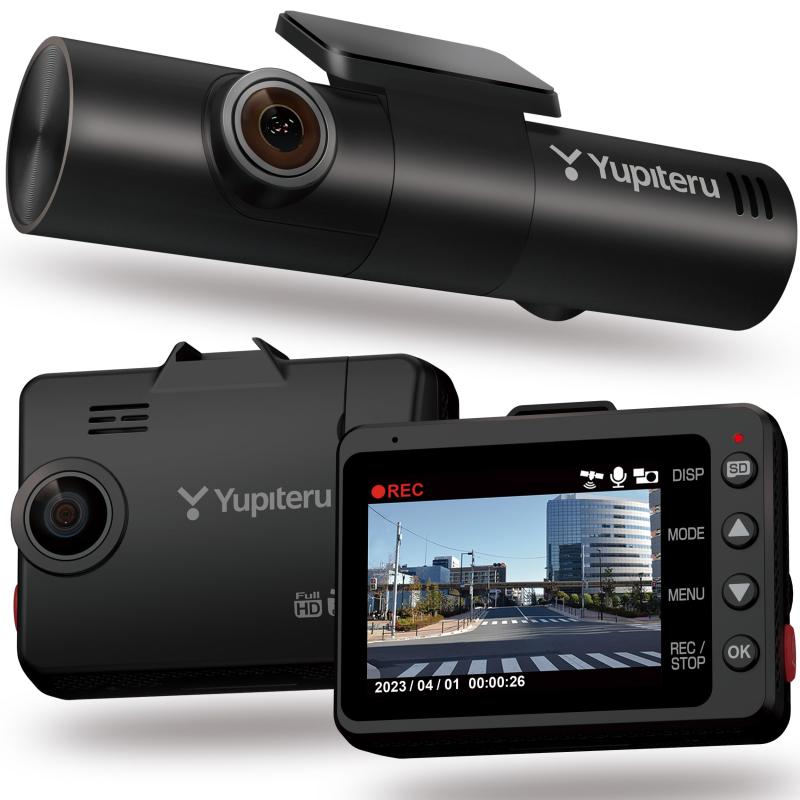 ユピテル ドライブレコーダー リアデュアル 全方面3カメラ marumie Y-3100 前後/左右/室内記録 夜間対応STARVIS ADAS 高速録画 自動駐車監視機能付き 動体検知 Yupiteru