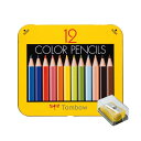 トンボ(Tombow) 鉛筆 ミニ色鉛筆 NQ 12色 削り器付き BCA-151