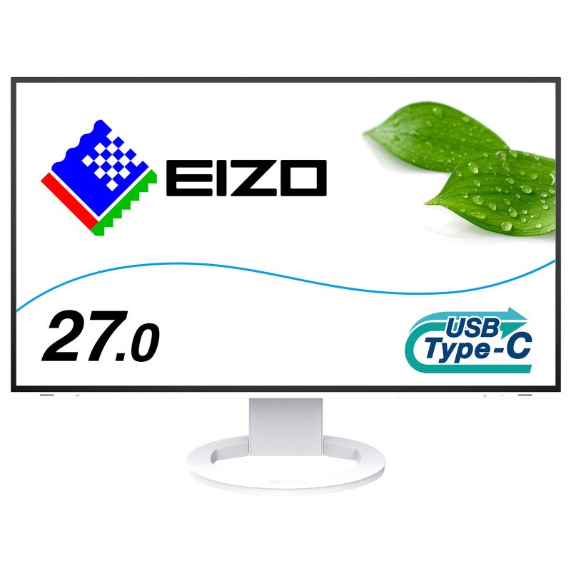 EIZO FlexScan EV2781-WT (27.0˥/25601440/USB Type-Cб/쥢IPS/ܷڸ/ۥ磻)