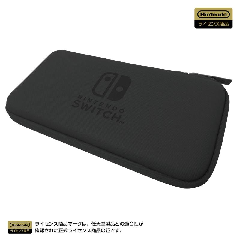 【任天堂ライセンス商品】スリムハードポーチfor Nintendo Switch Lite ブラック 【Nintendo Switch Lite対応】