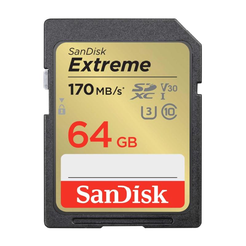 SanDisk SD 64GB SDXC Class10 UHS-I U3 V30Extreme SDSDXV2-064G-GHJIN ѥå