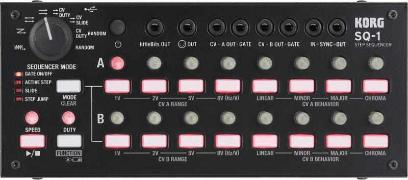 KORG ステップシーケンサー SQ-1 あらゆる機器を接続し自在に操れる 豊富な接続端子 コンパクト 電池/USBバスパワー駆動 変換ケーブル付属