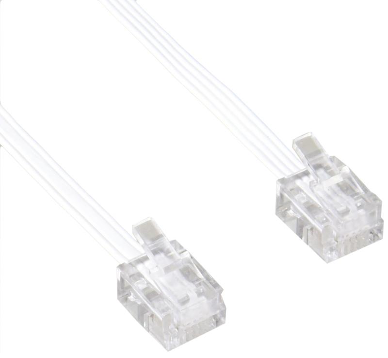 ナカバヤシ Digio2 スリムモジュラーケーブル 5m/電話線/コネクター TEL-205EW