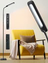 ALongDeng フロアライト LED 5段階調光＆3つの色温度 360度調整 高さ調整可能 床置き 照明 スタンド 明るい スタンドライト 読書灯 フロアランプ ナイトライト タッチ式 リモコン操作