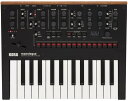 KORG モノフォニック アナログ シンセサイザー monologue BK モノローグ ブラック 25鍵 16ステップシーケンサー オシロスコープ搭載 電池駆動 軽量 持ち運びに最適minilogueをベースに再設計された、モノフォニック・アナログ・シンセサイザー回路。フル・プログラマブル仕様で、100のプログラムをメモリー可能。モーション・シーケンスが大幅に進化した16ステップ・シーケンサー。波形を視覚的に表示するオシロスコープ機能。シンクすることで他のグルーヴ・マシンとセッション可能。