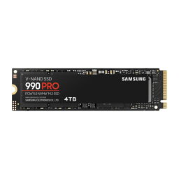 Samsung 990 PRO 4TB PCIe Gen 4.0 x4 (最大転送速度 7,450MB/秒) NVMe M.2 (2280) 内蔵 SSD MZ-V9P4T0B-IT/EC