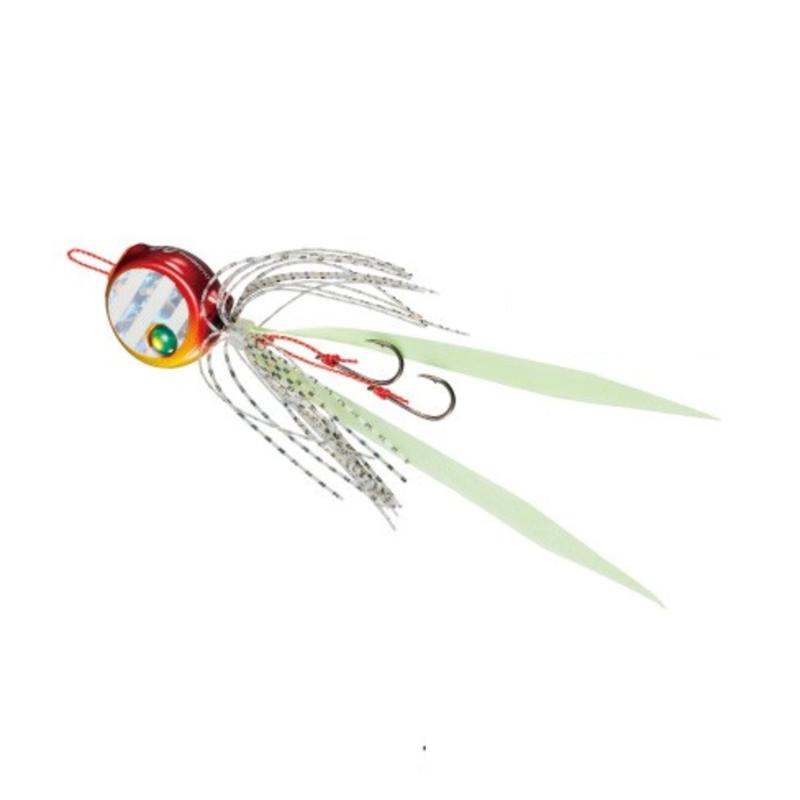 シマノ(SHIMANO) メタルジグ 炎月 フラットバクバク 180g EJ-718R 11J アカキンゼブラフォール
