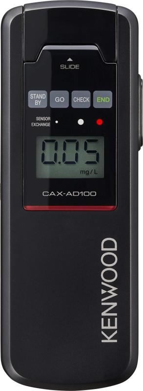 ケンウッド アルコール検知器協議会認定品 アルコールチェッカー CAX-AD100 日本製 5,000回測定対応 高感度 高精度 半導体センサー 搭載 ブラック KENWOODのサムネイル