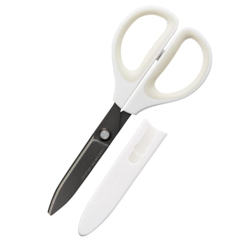 コクヨ はさみ ハサミ サクサ フッ素・グルーレス刃 白 ハサ-PF280W