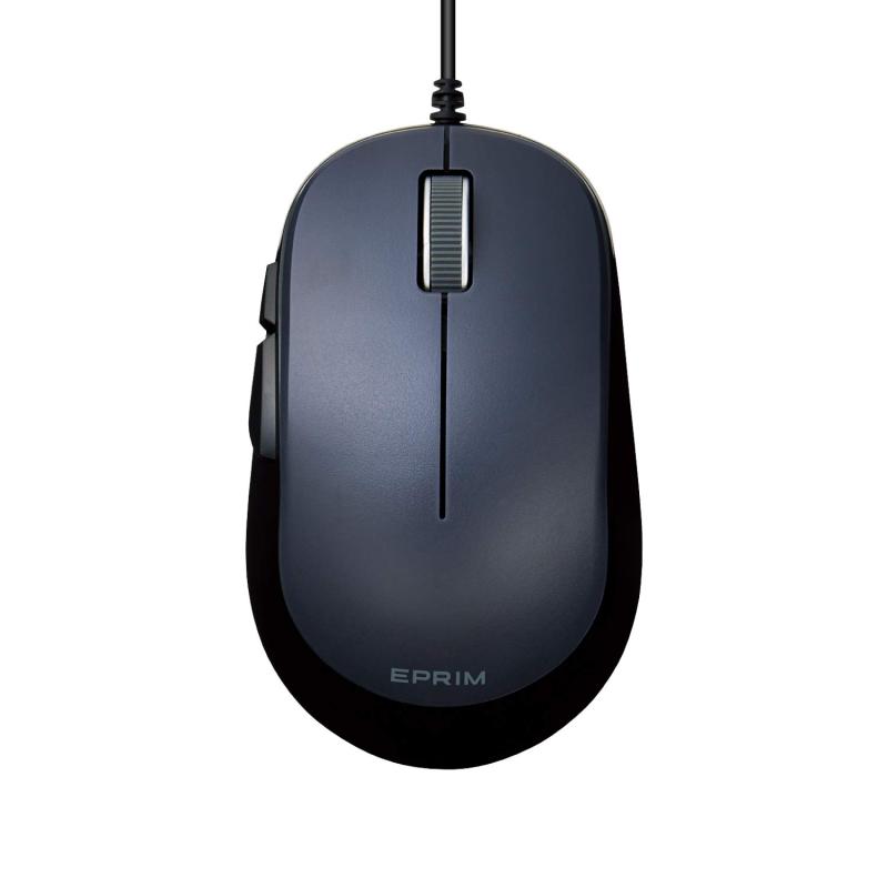 エレコム マウス 有線 Mサイズ 5ボタン (戻る・進むボタン搭載) BlueLED EPRIM ブラック M-Y9UBXBK