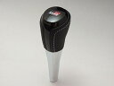 トヨタ自動車 (TOYOTA) トヨタ純正 AQUA アクア GRスポーツ 17インチパッケージ 純正シフトノブ GRロゴ入り パンチングレザー ブラック シルバーステッチ 黒 本革 メッキ ギアノブ トランスミッ