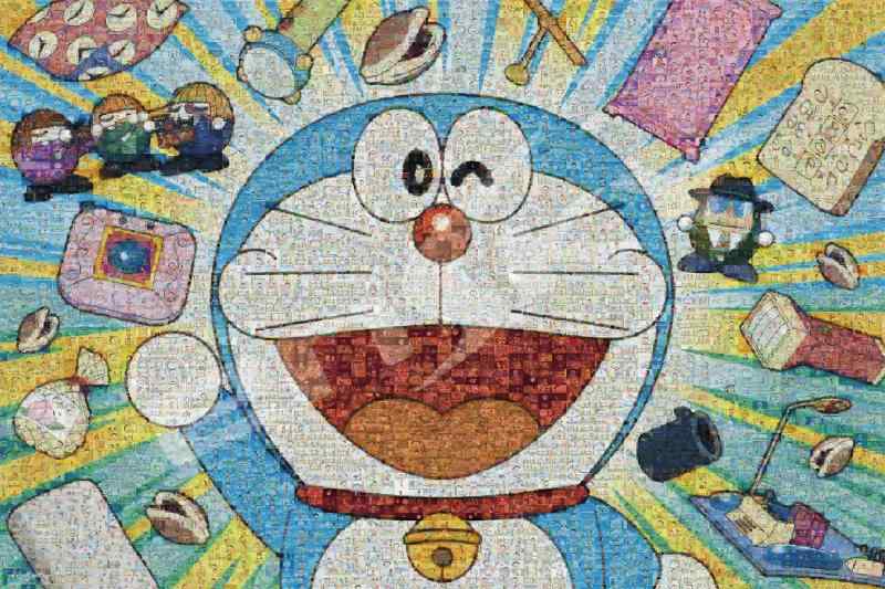 エンスカイ(ENSKY) 1000ピース ジグソーパズル ドラえもんマジカルピースジグソー ドラえもんモザイクアート(50x75cm)