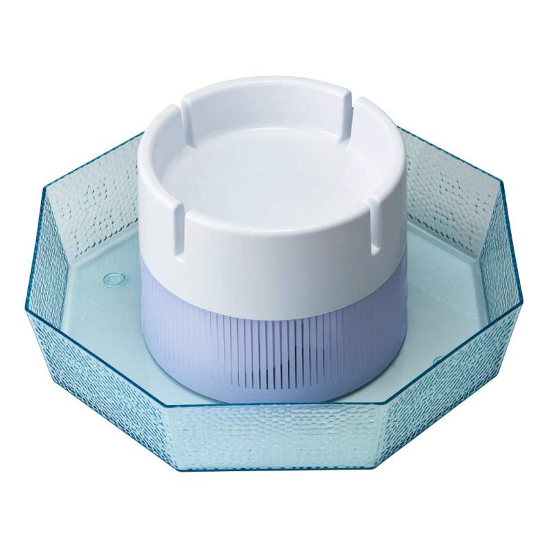 ドウシシャ 流しそうめん器 ひんやり流しそうめん 電池式 LEDライト内蔵 冷水キープ機能 そうめんトレ..