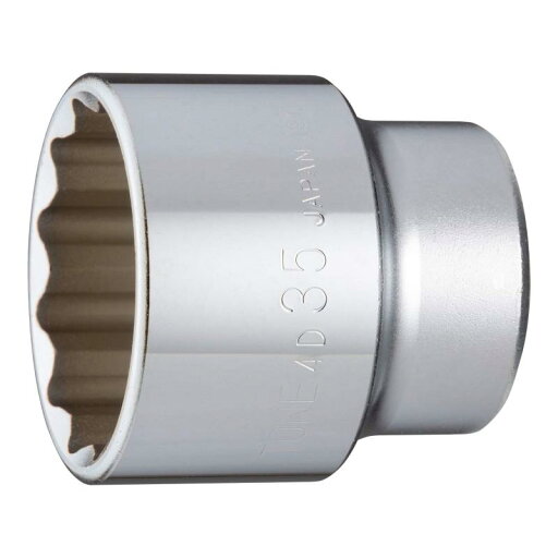 トネ(TONE) ソケット(12角) HP4D-35 差込角12.7mm(1/2") 二面幅35mm トネ(TONE) ソケット(12角) HP4D-35 差込角12.7mm(1/2") 二面幅35mm