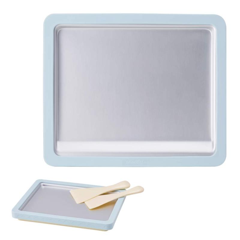 ドウシシャ シャーベットメーカー ハピロール ファンファンシャーベット レシピ付き ヘラ2本付 ブルー ..