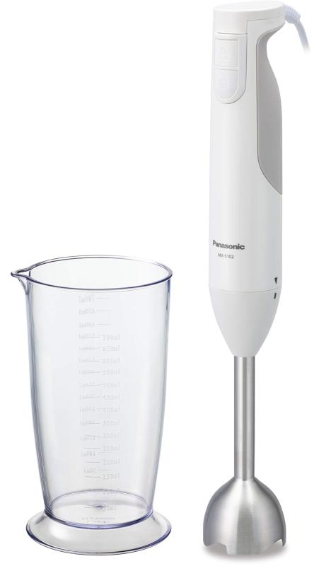 パナソニック ブレンダー ハンドブレンダー 1台2役(混ぜる/つぶす)誤使用防止設計 レシピブック付 ホワ..