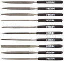 ホーザン(HOZAN) ヤスリセット 10本組 様々な場面で活躍 入組 丸 半丸 平 三角 角 片刃 楕円 槍型 刀刃 K-215