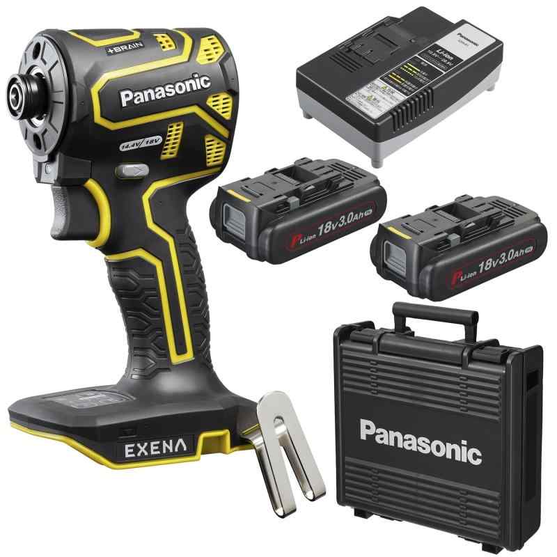 ѥʥ˥å(Panasonic) ťѥȥɥ饤С EXENA (18V 3.0Ahӥѥå2/Ŵ/ץ饹å) ǥ奢(14.4V/18Vб)+BRAIN Żҥå P꡼ EZ1PD1J18D-Y 