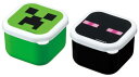 スケーター(Skater) ミニ シール容器 保存容器 おかず入れ 130ml 2個組 マインクラフト Minecraft MO1WAG-A(3)
