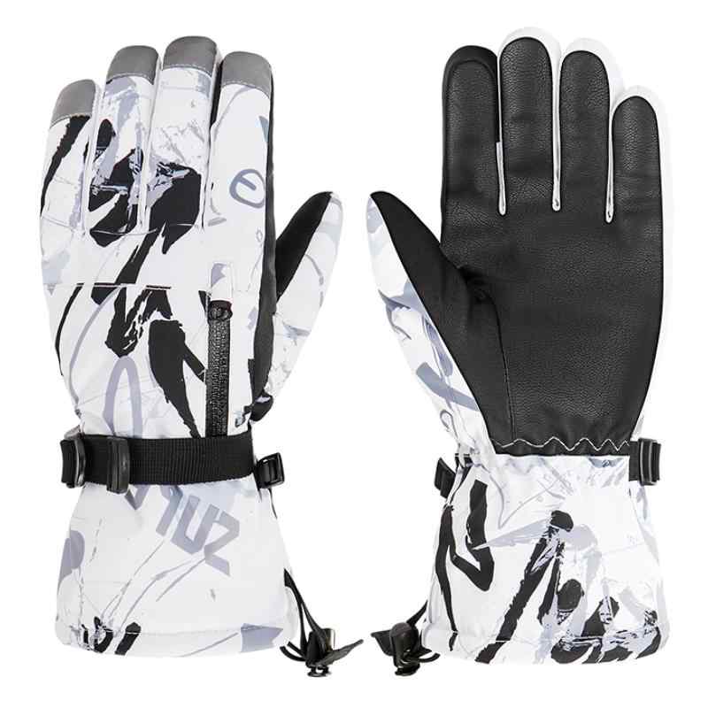 TRIWONDER アウトドアグローブ 防寒グローブ 子供 手袋 男の子 女の子 スキー スノー スポーツグ グローブ 防風 通学 雪遊び サイクリング クリスマス ギフト 冬用 自転車グローブ (02 ブラック,(4.0)