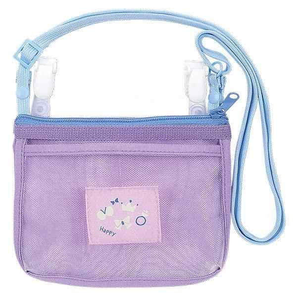 クツワ Ratta ハンカチポーチ エアポシェ メッシュポケット付 パープル ST501PU