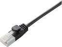 エレコム LANケーブル CAT6 1m ツメが折れない 爪折れ防止コネクタ スリム ブラック LD-GPST/BK10(3)