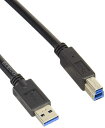 エレコム USBケーブル 【B】 USB3.0 (USB A オス to USB B オス) RoHS指令準拠 3m ブラック USB3-AB30BK/RS(2)