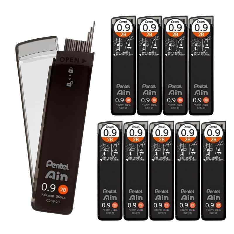 ぺんてる シャープ芯 ぺんてるアイン 0.9mm 2B 10個 C289-2B