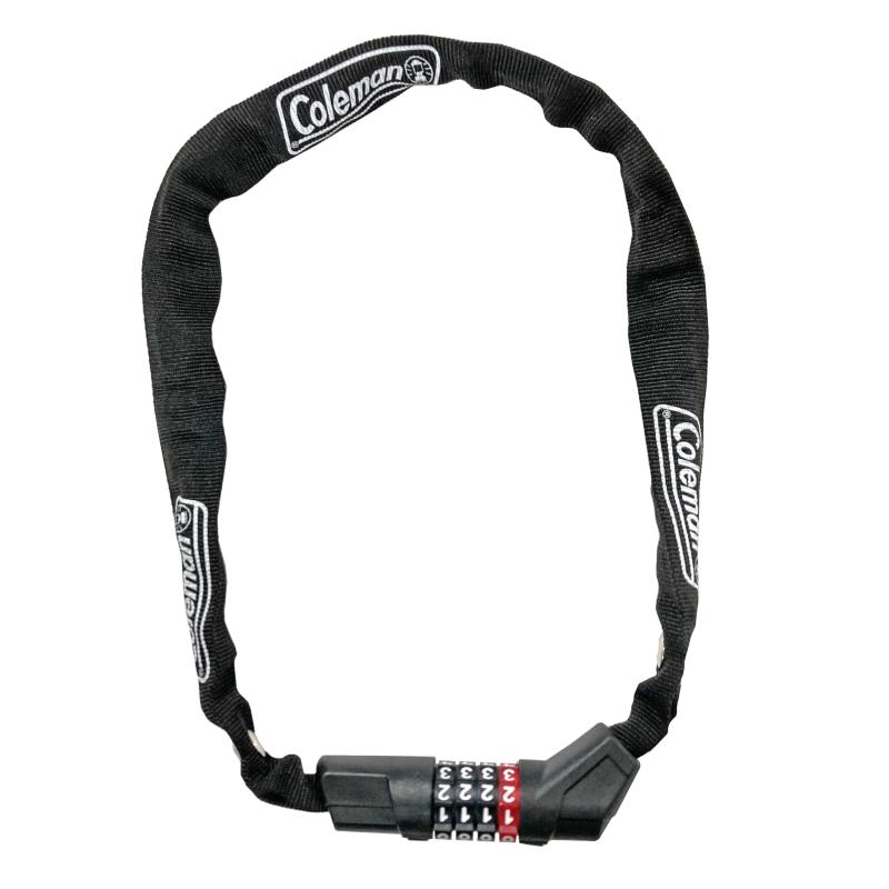 コールマン(Coleman) 自転車用 サイクルロック カギ 4桁 ダイヤル チェーンロック スリーブ入り