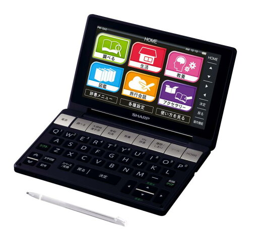 シャープ カラー電子辞書Brain 生活総合モデル ブラック系 PW-SA2-B シャープ カラー電子辞書Brain 生活総合モデル ブラック系 PW-SA2-B