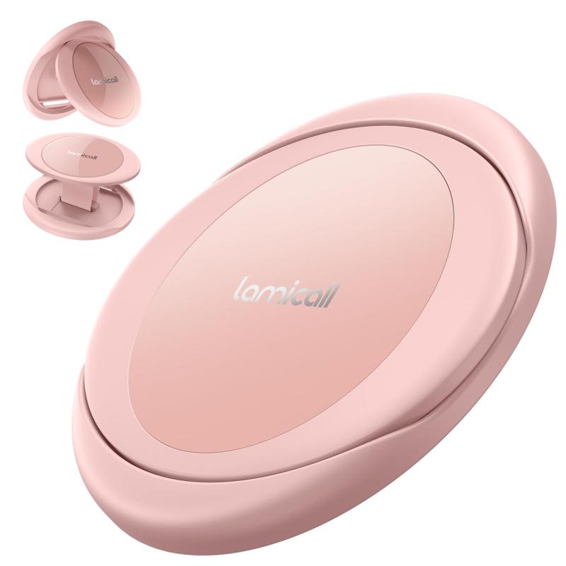 【指が痛くならない】 Lamicall マグネット式 スマホ リング ホルダー : iphone マグセーフ バンカーリング 柔らかいベルト 携帯 グリップ スタンド機能 強力 磁気増強 メタルリング付き 取り外