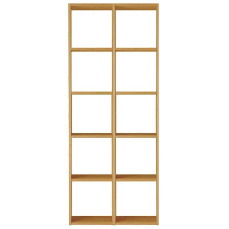 無印良品 スタッキングシェルフセット・5段・オーク材 幅82×奥行28.5×高さ200cm 37263628