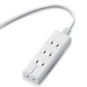 エレコム 電源タップ マグネット 3m 4個口(内3ピン1) ホワイト T-KM01-2430WH(2)