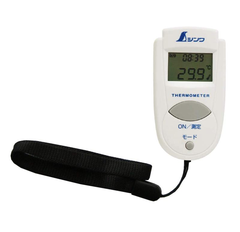 シンワ測定(Shinwa Sokutei) 放射温度計 A ミニ 時計機能付 73009 (※体温計としてはご使用になれません)