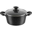 和平フレイズ 耐摩耗性アップ! マーブルコート 両手鍋 22cm くっつきにくい IH・ガス対応 ダブルマーブルα RB-2123(3)