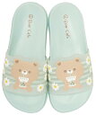 スケーター(Skater) EVA サンダル 子供用 キッズ シャワーサンダル 19cm 6-7才 Bear Cafe ビーチサンダル SDSH19-A