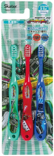 スケーター(Skater) 歯ブラシ 園児用 3-5才 やわらかめ 3本入 シンカリオン Z 14cm TB5ST-A スケーター(Skater) 歯ブラシ 園児用 3-5才 やわらかめ 3本入 シンカリオン Z 14cm TB5ST-A